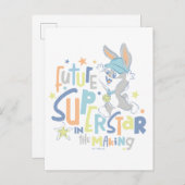 Carte Postale Baby BUGS BUNNY™ Future Superstar En formation (Devant / Derrière)