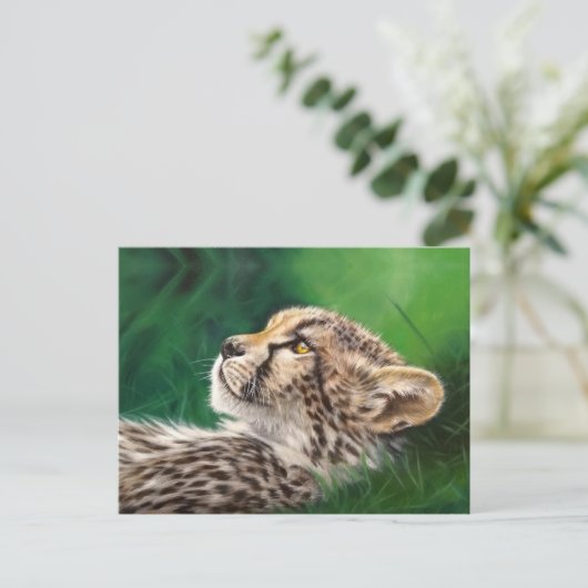 Carte postale Baby Cheetah (Debout devant)