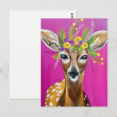Carte postale Baby Deer (Devant / Derrière)