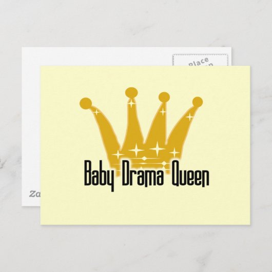 Carte Postale Baby Drama Queen Tshirts et cadeaux (Devant / Derrière)