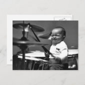 Carte Postale Baby Drummer (Devant / Derrière)