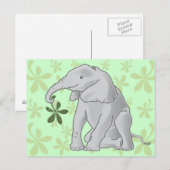 Carte Postale Baby Elephant (Devant / Derrière)