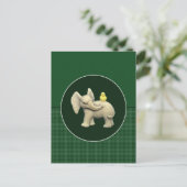 Carte Postale Baby Elephant & Canard Jaune (Debout devant)