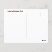 Carte Postale Baby Fledgling Cardinal mignonne Faune Photographi (Dos)