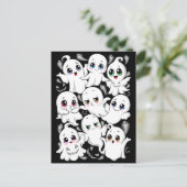 Carte Postale Baby Ghosts Éffrayant mignon Halloween humeur (Debout devant)