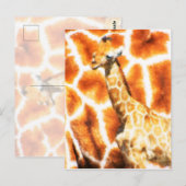 Carte Postale Baby Giraffe (Devant / Derrière)