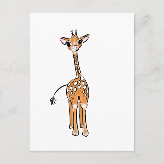 Carte Postale Baby Giraffe (Devant)