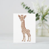 Carte Postale Baby Giraffe (Debout devant)
