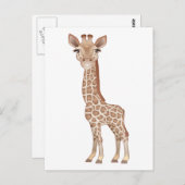 Carte Postale Baby Giraffe (Devant / Derrière)
