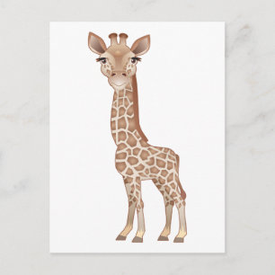 Carte Postale Baby Giraffe