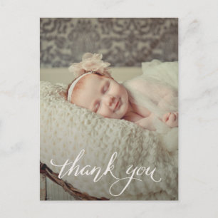 Carte Postale Baby Girl Sip & Voir Merci Faire-part de naissance
