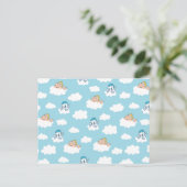 Carte Postale Baby Hercules and Pegasus Cloud Pattern Postcard (Debout devant)