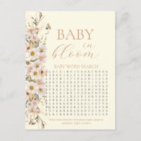 Baby In Bloom Boho Neutral Baby shower Jeu