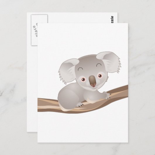 Carte Postale Baby Koala (Devant / Derrière)