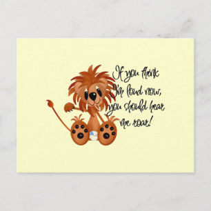 Carte Postale Baby Lion Entendez-moi les t-shirts et les cadeaux