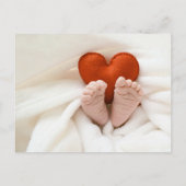 Carte postale baby shower (Dos)