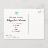 Carte postale baby shower (Dos)