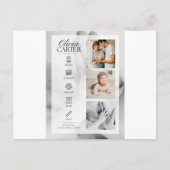 Carte Postale baby shower (Devant)