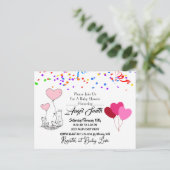 Carte Postale Baby shower (Debout devant)