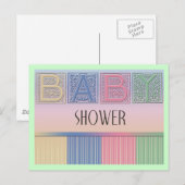 Carte postale baby shower (Devant / Derrière)