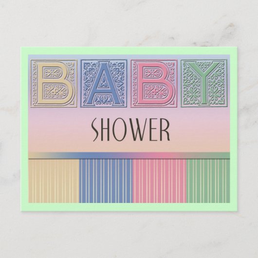 Carte postale baby shower (Devant)