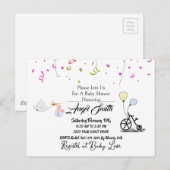 Carte Postale Baby shower (Devant / Derrière)