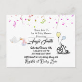 Carte Postale Baby shower (Devant)