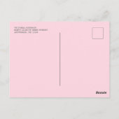 Carte Postale Baby shower Boho Floral Écureuil En Bois Dans (Dos)