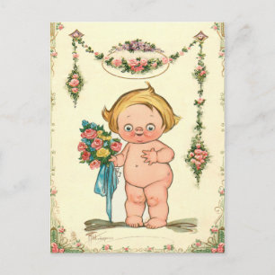 Carte Postale baby shower budget mignon Invitation