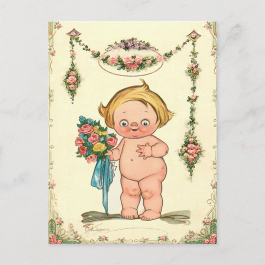 Carte Postale baby shower budget mignon Invitation (Devant)
