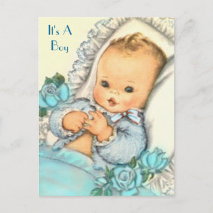 Carte Postale baby shower budgétaire Invitation
