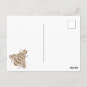 Carte Postale Baby shower d'abeilles Merci (Dos)