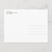 Carte Postale Baby Shower de cerf aquarelle nuage bleu (Dos)