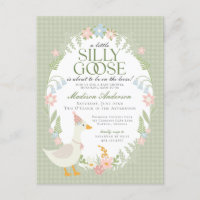 Baby shower de En vichy floral d'oie soie verte