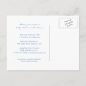 Carte postale Baby shower de nids d'oiseaux (Dos)