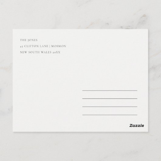 Carte Postale Baby shower d'éléphant de fermentation mignon en b (Dos)