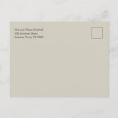 Carte postale Baby shower d'oie d'aquarelle Merci (Dos)