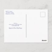 Carte Postale Baby shower d'ours polaire (Dos)