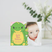 Carte Postale Baby shower Dragon (Debout devant)