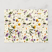 Carte Postale Baby shower fleur sauvage (Dos)