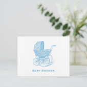 Carte postale baby shower Invitation (Debout devant)