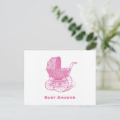 Carte postale baby shower Invitation (Debout devant)