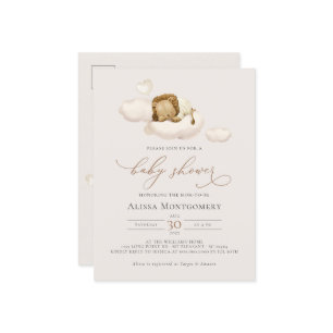 Carte Postale Baby shower Lion