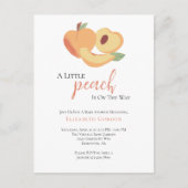 Carte Postale Baby shower Little Peach (Devant)