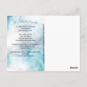 Carte Postale Baby shower Longue Distance Par Mail Blue Elephant (Dos)