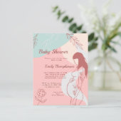 Carte Postale Baby shower maman d'attente de forme Abstraite mod (Debout devant)