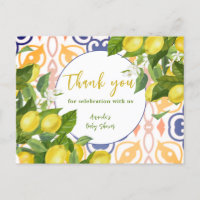 Baby shower méditerranéen aux fleurs de citron
