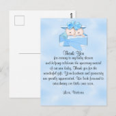 Carte Postale Baby shower Merci C'est Twins Boy (Devant / Derrière)