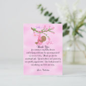 Carte Postale baby shower Merci fille ethnique (Debout devant)