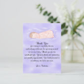 Carte Postale Baby shower Merci Neutre (Debout devant)
